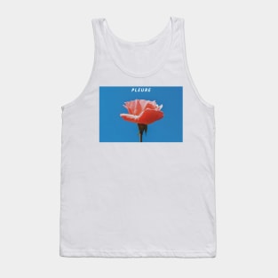 Cry and Flower Rhyme in French Tank Top